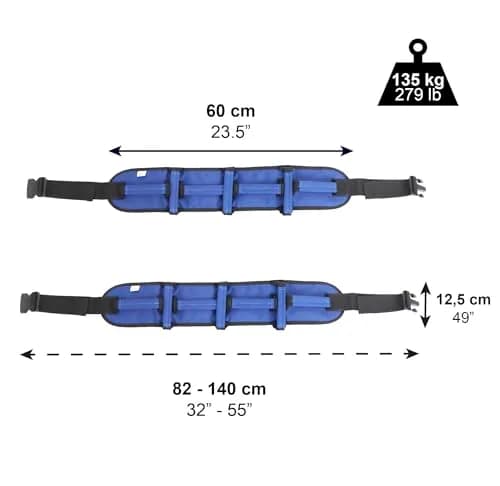 PEPE Mobility Gait Belt with 7 Handles & 2 Units | Patient Transfer & Lifting Aid for Elderly & Disabled thumbnail 2