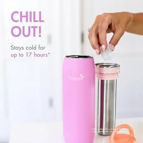 Boon Frosh Breast Milk Chiller and Storage Container - Purple - 10-24 Oz | Portable, TSA Compliant, Keeps Milk Cold 17 Hours thumbnail 2