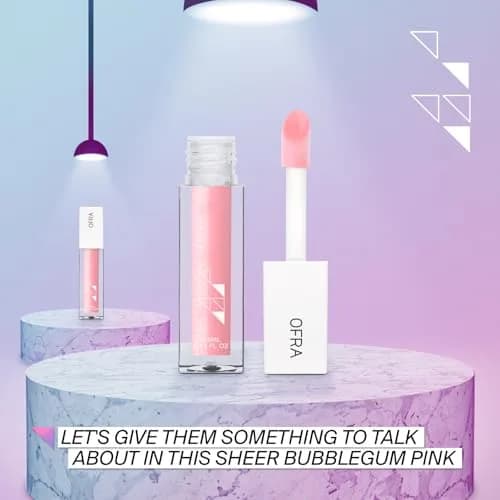 Ofra Lip Gloss - Glossip | Non Sticky, Ultra-Glossy Lip Gloss | Long Lasting Formula for a Smooth, Hydrated Finish | 3.5ml/1.1oz thumbnail 7