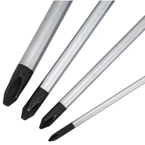 TUSK JIS Screwdriver Set 4 Piece #0, #1, #2, #3 | Magnetic Tips & Ergonomic Grips thumbnail 8
