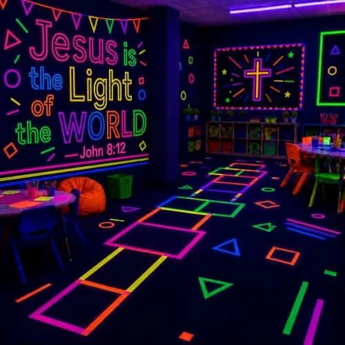 SWRT Neon Gaffer Cloth Tape 6 Rolls, 0.6 in x 16.5 Ft Each | UV Reactive for Parties & Decor thumbnail 3