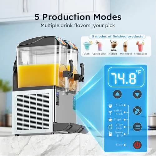 Mojgar Commercial Slushie Machine 30L | Large Capacity, Fast Cooling & Self-Cleaning thumbnail 4