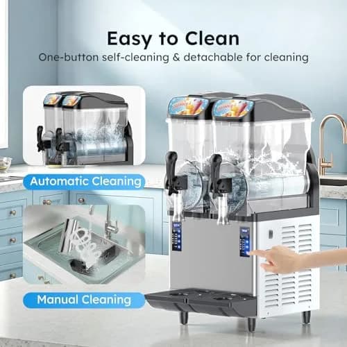Mojgar Commercial Slushie Machine 30L | Large Capacity, Fast Cooling & Self-Cleaning thumbnail 5
