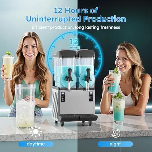 Mojgar Commercial Slushie Machine 30L | Large Capacity, Fast Cooling & Self-Cleaning thumbnail 8