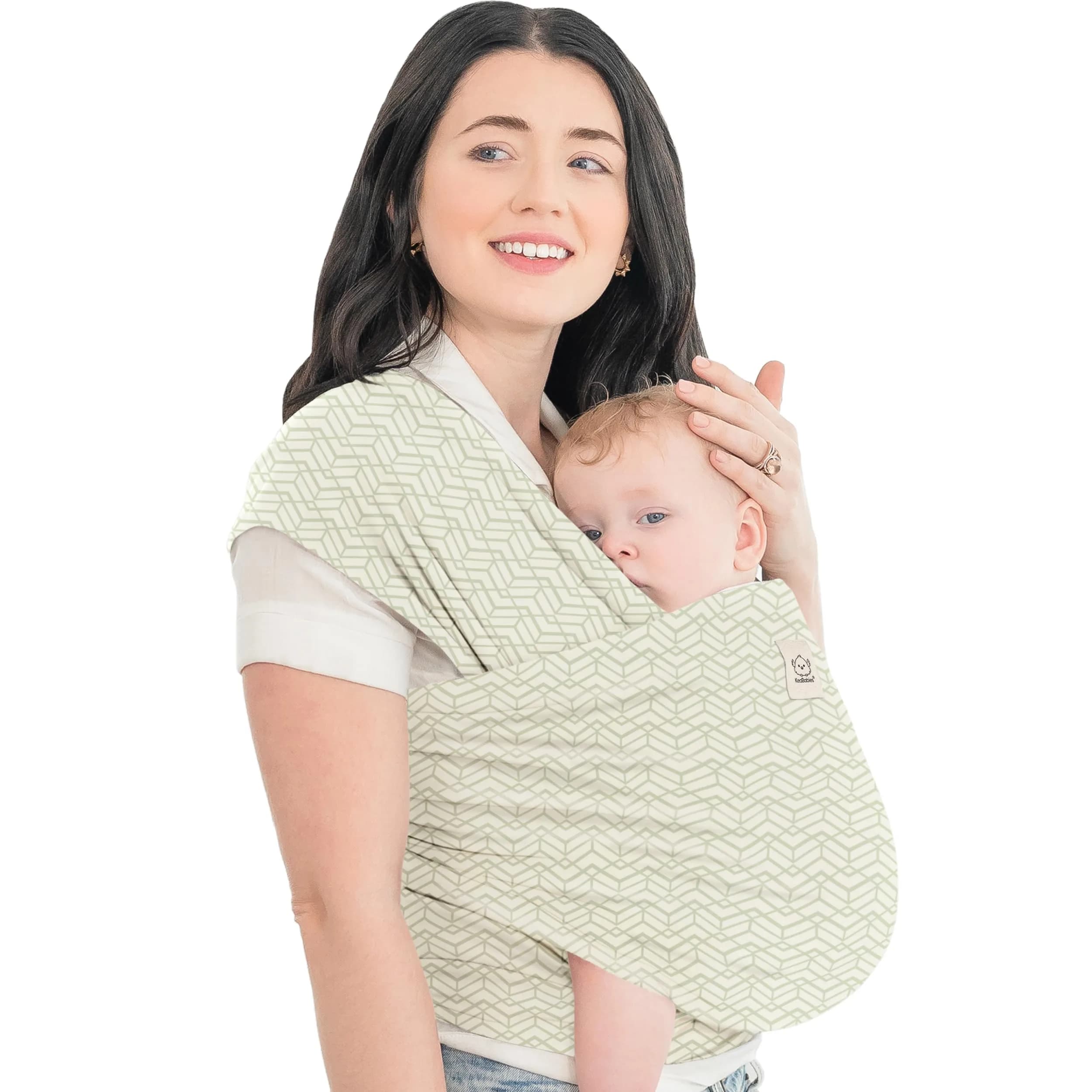 KeaBabies Original Baby Wrap Carrier - Chevron Maze, One Size - main product image