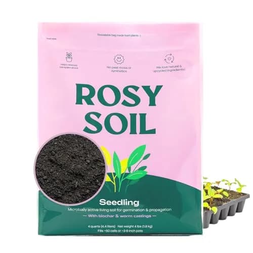 Rosy Soil Seedling Soil Mix 4 Quarts | Organic, Peat-Free, Supports Root Growth thumbnail 1