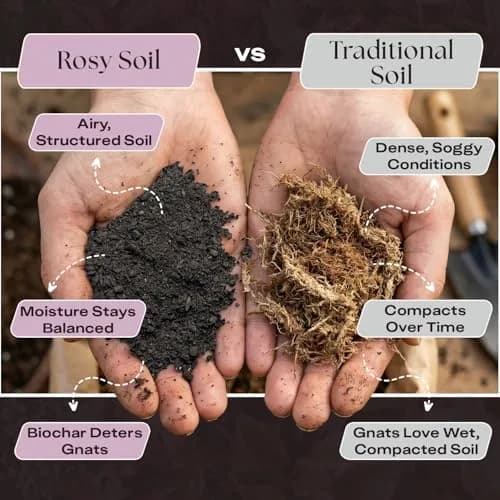 Rosy Soil Seedling Soil Mix 4 Quarts | Organic, Peat-Free, Supports Root Growth thumbnail 3
