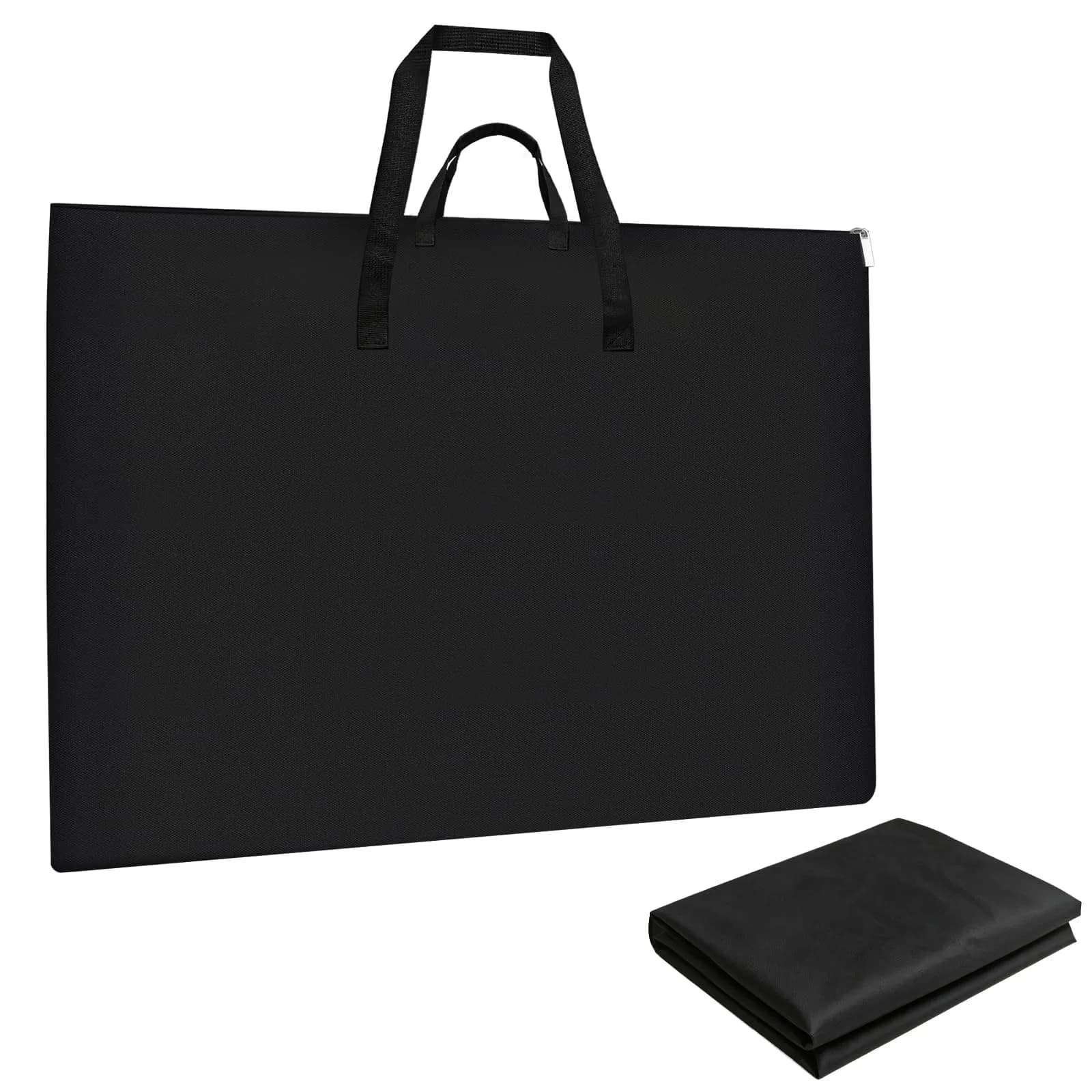 ZKOO 36" x 48" Black Waterproof Art Portfolio Bag - Heavy Duty Canvas Carrier Case - main product image