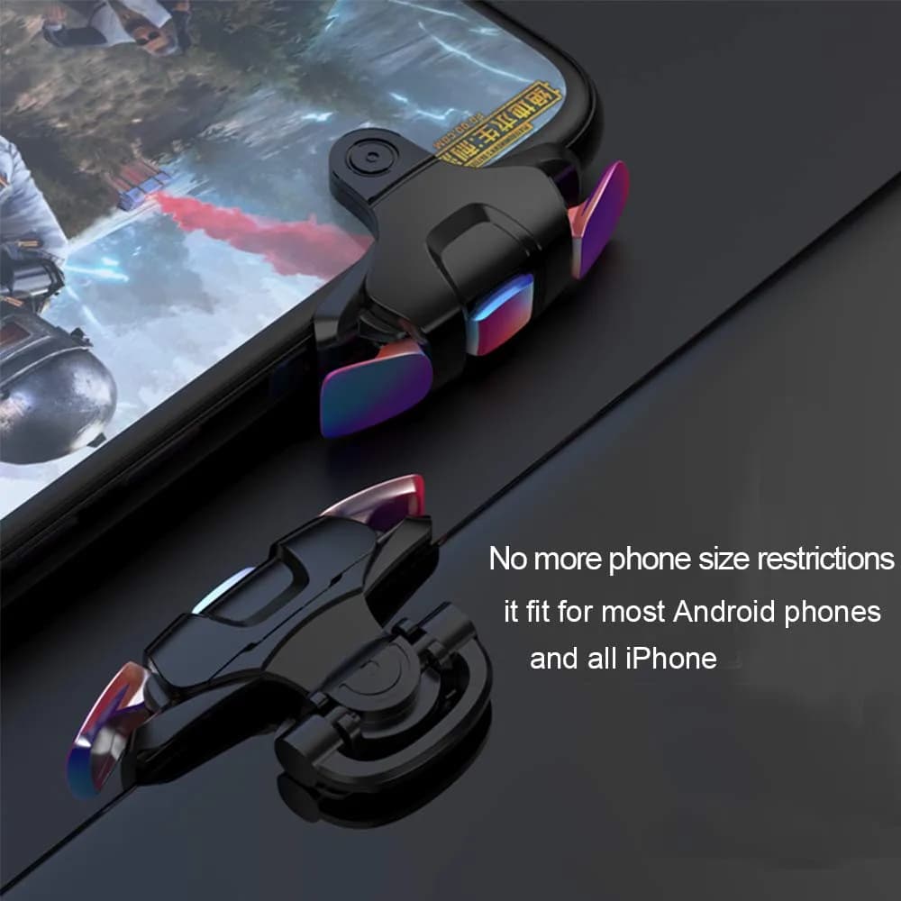 GOFOYO CK3 Mobile Triggers with 3 Pair Finger Sleeves | Responsive Gaming Controller for iPhone & Android Phones - view 4
