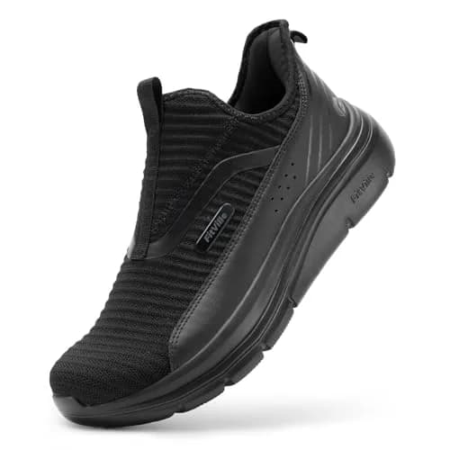 FitVille Men's Extra Wide Slip-On Walking Shoes with Arch Support 12.5 Wide | Foot Pain Relief thumbnail 1