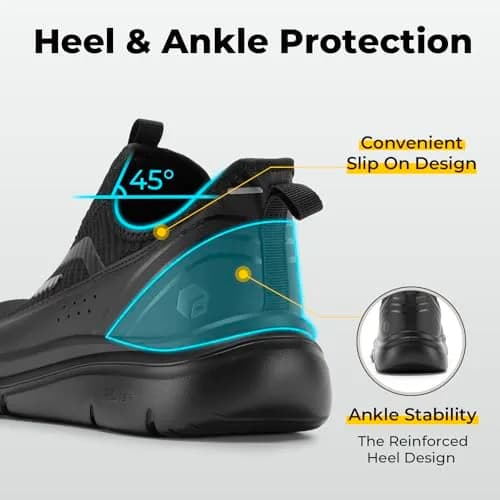 FitVille Men's Extra Wide Slip-On Walking Shoes with Arch Support 12.5 Wide | Foot Pain Relief thumbnail 7