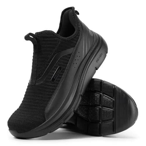 FitVille Men's Extra Wide Slip-On Walking Shoes with Arch Support & Step Ease V2, Size 15 Wide (38.1 cm / 15 in) | Pain Relief Sneakers thumbnail 8