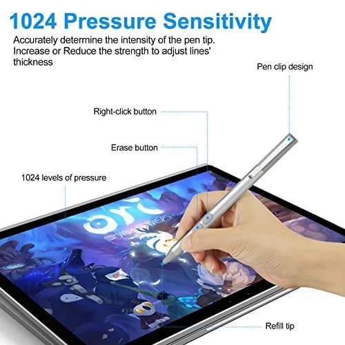 ANYQOO MPP Pen for HP Omnibook X Flip/Envy/Spectre/Pavilion x360 with 300-Day Battery | Platinum thumbnail 4