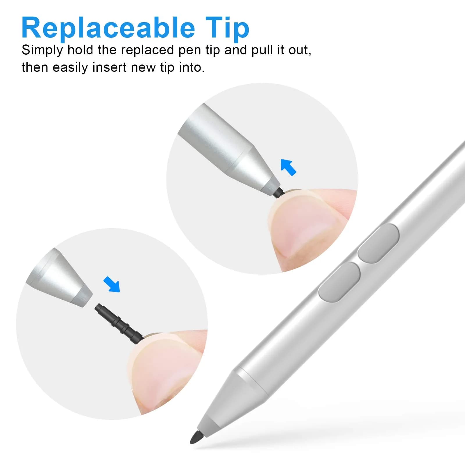 ANYQOO MPP Pen for HP Omnibook X Flip/Envy/Spectre/Pavilion x360 with 300-Day Battery | Platinum - view 7