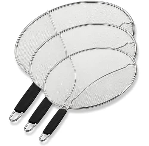 BergKoch Splatter Screen Set of 3 (9.5/11.5/13 Inch) Stainless Steel Grease Guard | Prevents Oil Splatter During Cooking thumbnail 1