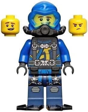 LEGO Ninjago Seabound Jay Minifigure in Scuba Gear with Harpoon Lightning Gun | Authentic LEGO Toy for Kids 6+ thumbnail 3