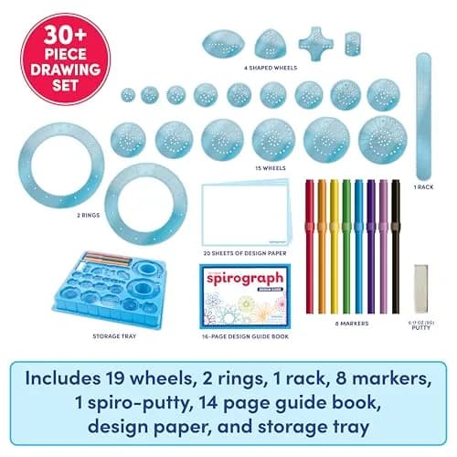 Spirograph Classic Gear Design Kit with Markers & Design Sheets | Ages 8+ thumbnail 2