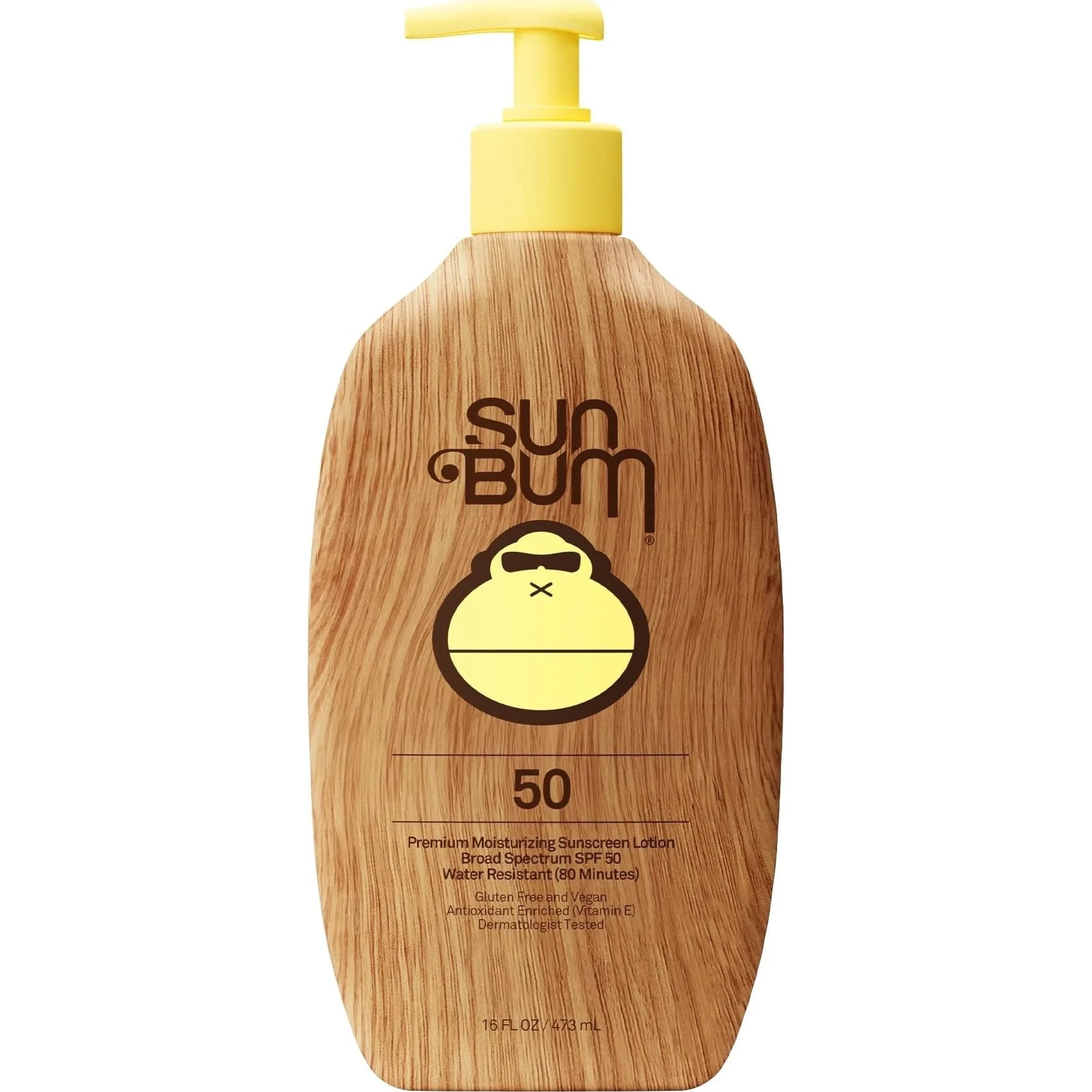 Sun Bum Original SPF 50 Sunscreen Body Lotion 473ml (16 Fl Oz) | Broad Spectrum UVA/UVB Protection — White