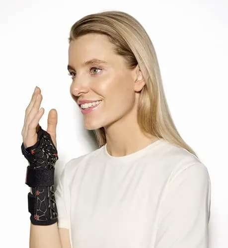 United Ortho Left Hand Wrist Brace Small/Medium | Breathable Lattice Design for Carpal Tunnel & Arthritis Support thumbnail 3