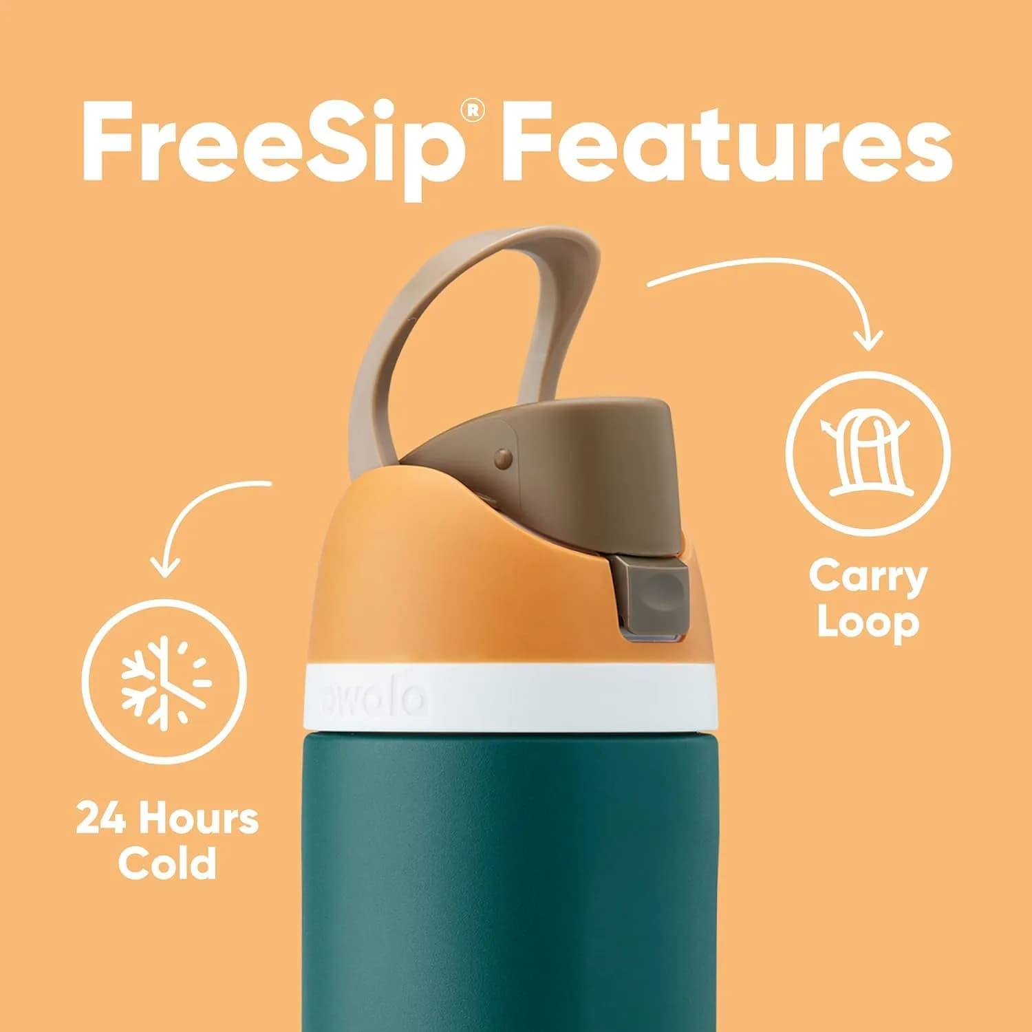 Owala FreeSip Stainless Steel Water Bottle 40 oz Candy Store | Keeps Cold 24 Hrs | Insulated Tumbler with Straw - view 3
