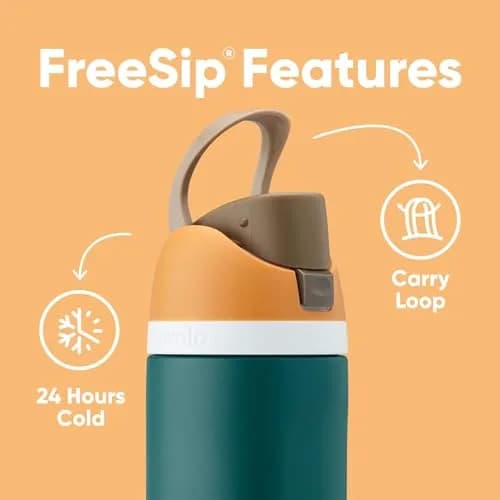 Owala FreeSip Stainless Steel Water Bottle 40 oz Candy Store | Keeps Cold 24 Hrs | Insulated Tumbler with Straw thumbnail 3