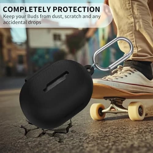Nimuw for Bose QuietComfort Earbuds (2024) Silicone Case Cover, Black | Shockproof & Skin-Friendly thumbnail 3