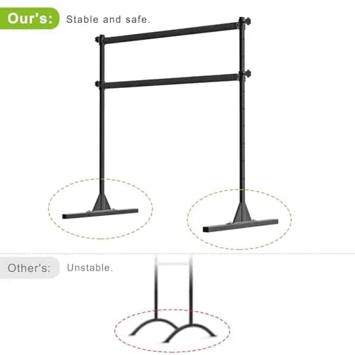 SELEWARE 4 FT Height Adjustable Ballet Barre | Heavy Duty Dance Bar for Kids/Adults, Support Barre Movements Body Stretch Pull-ups, Sturdy Steel Construction Anti-Slip Base thumbnail 4