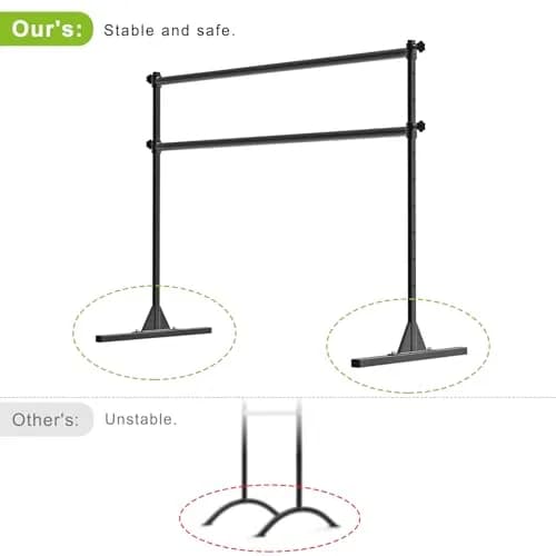 SELEWARE Height Adjustable Ballet Barre 5 FT Steel Freestanding Ballet Bar | Heavy Duty Dance Bar for Studio & Home Use thumbnail 3
