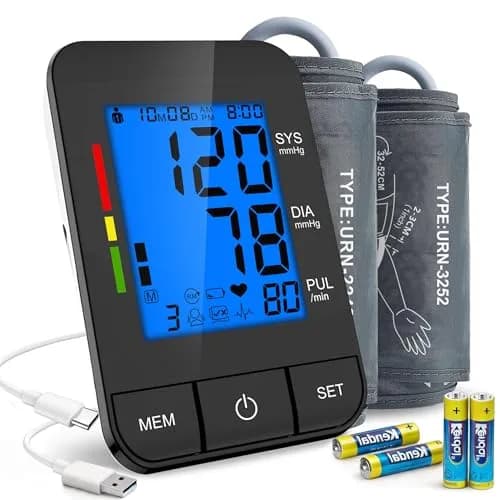 SDUNW Automatic Upper Arm Blood Pressure Monitor with Dual Cuffs | Accurate Home Use thumbnail 1