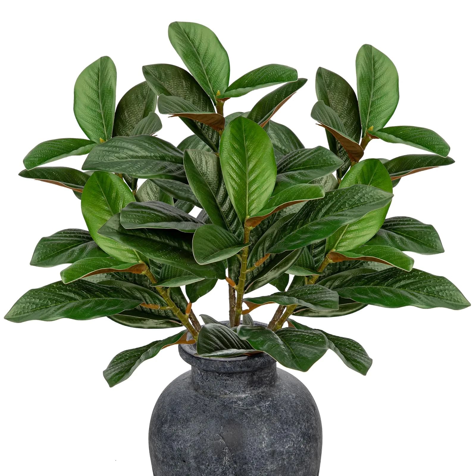 Briful Artificial Magnolia Leaves Stems 3PCS 74cm | Lifelike Greenery for Elegant Decor