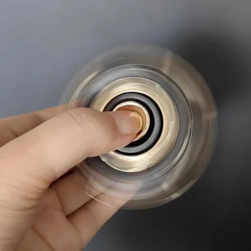 T-Conceal Metal Fidget Slider Spinner 5.0 cm (1.96 x 1.96 x 0.86 inches) | Magnetic EDC Stress Relief Toy thumbnail 5