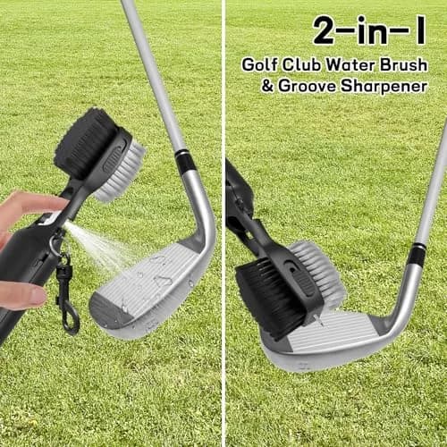 THIODOON Golf Club Cleaner Brush with Water Spray & Retractable Groove Cleaner | 120ml (4 Oz) Capacity thumbnail 5