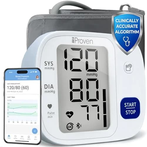 iProvèn Bluetooth Blood Pressure Monitor with App Integration & Large Backlit Display | Clinically Accurate Readings thumbnail 1