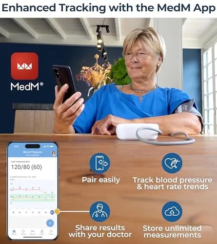 iProvèn Bluetooth Blood Pressure Monitor with App Integration & Large Backlit Display | Clinically Accurate Readings thumbnail 3