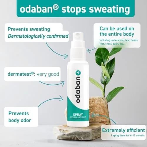 ODABAN Antiperspirant Deodorant for Excessive Sweating, Fragrance-Free Liquid 30ml (1 Fl Oz) | Clinical Strength Protection thumbnail 2