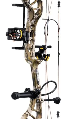 Bear Legit Maxx Ready to Hunt Compound Archery Bow, 70lb. Draw Weight, Left Hand, Mossy Oak Bottomland/Black | Versatile & Customizable thumbnail 5