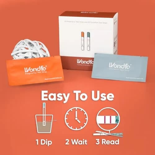 Wondfo Ovulation Pregnancy Test Bundle, 25 LH, 10 HCG Strips | Reliable Fertility Monitoring thumbnail 3