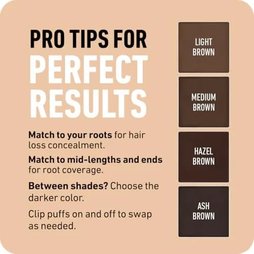 Boldify Hairline Powder Sample Kit, Light + Medium Browns | Instant Root Coverage for Thinning Hair thumbnail 7