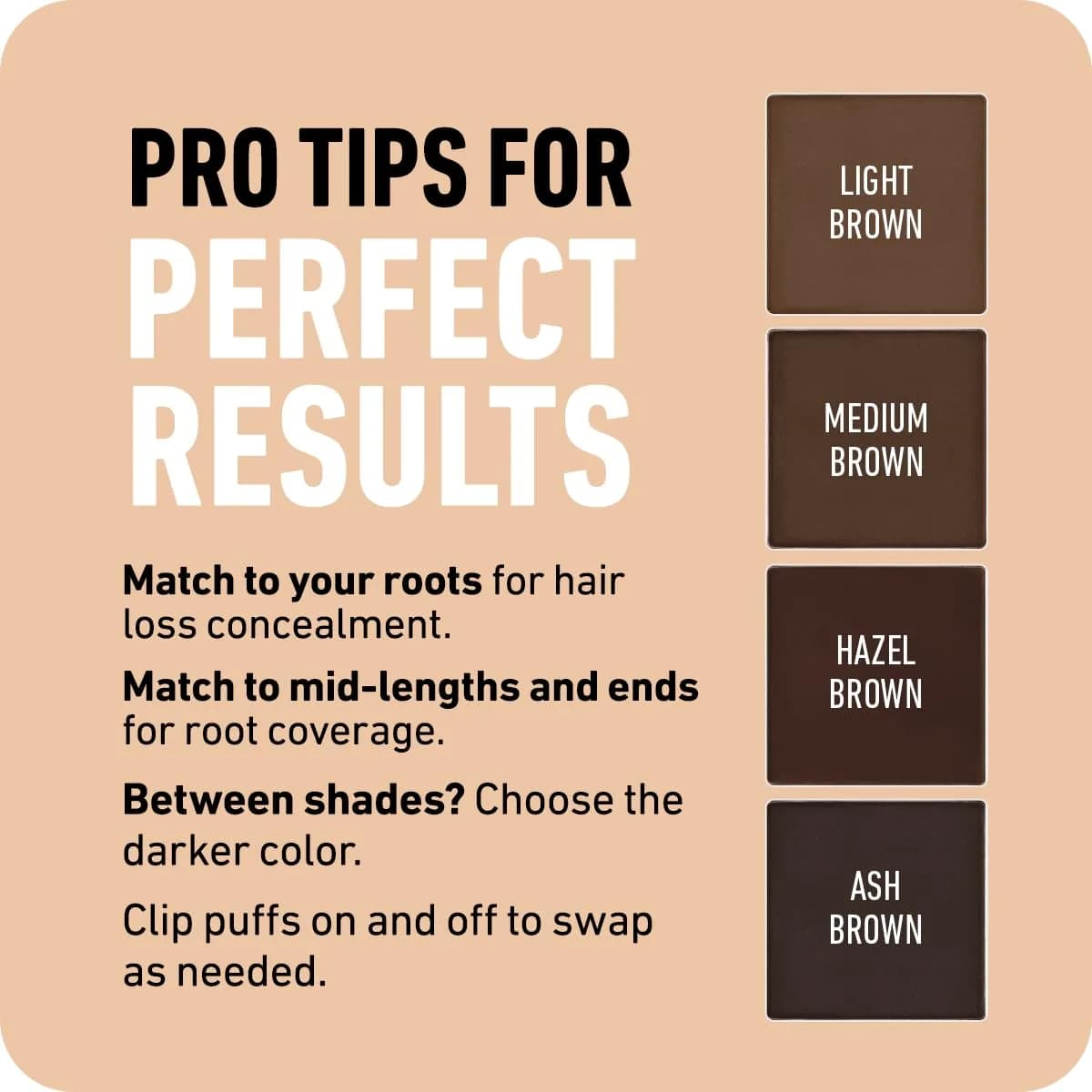 Boldify Hairline Powder Sample Kit, Light + Medium Browns | Instant Root Coverage for Thinning Hair - view 7