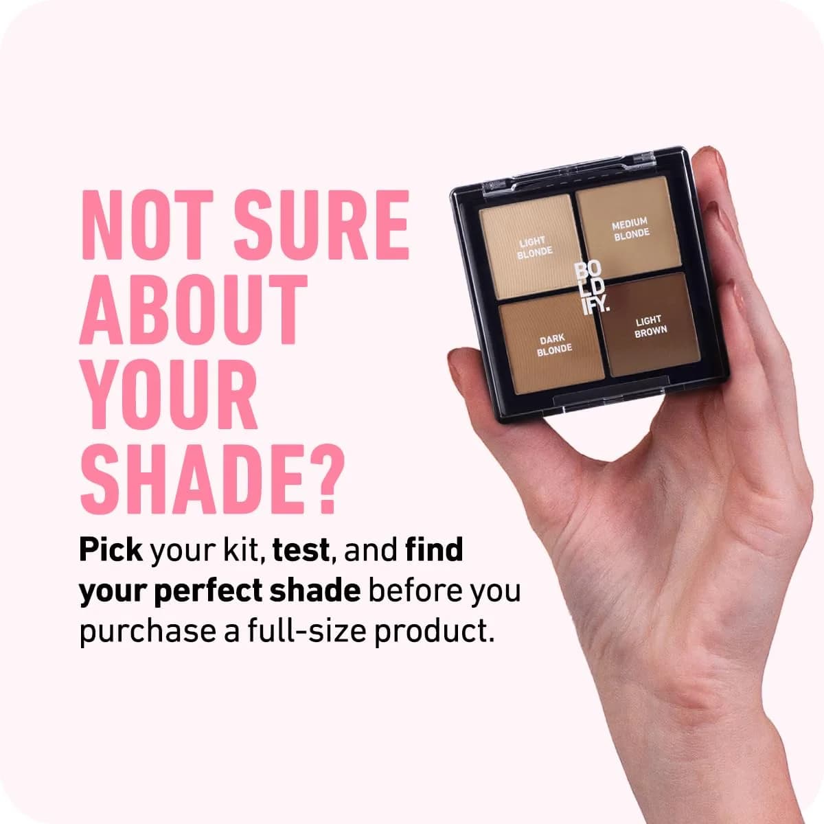 Boldify Hairline Powder Sample Kit, Darker Blondes 7.9g (0.28 Oz) | Instant Gray Coverage & Thinning Hair Concealer - view 4