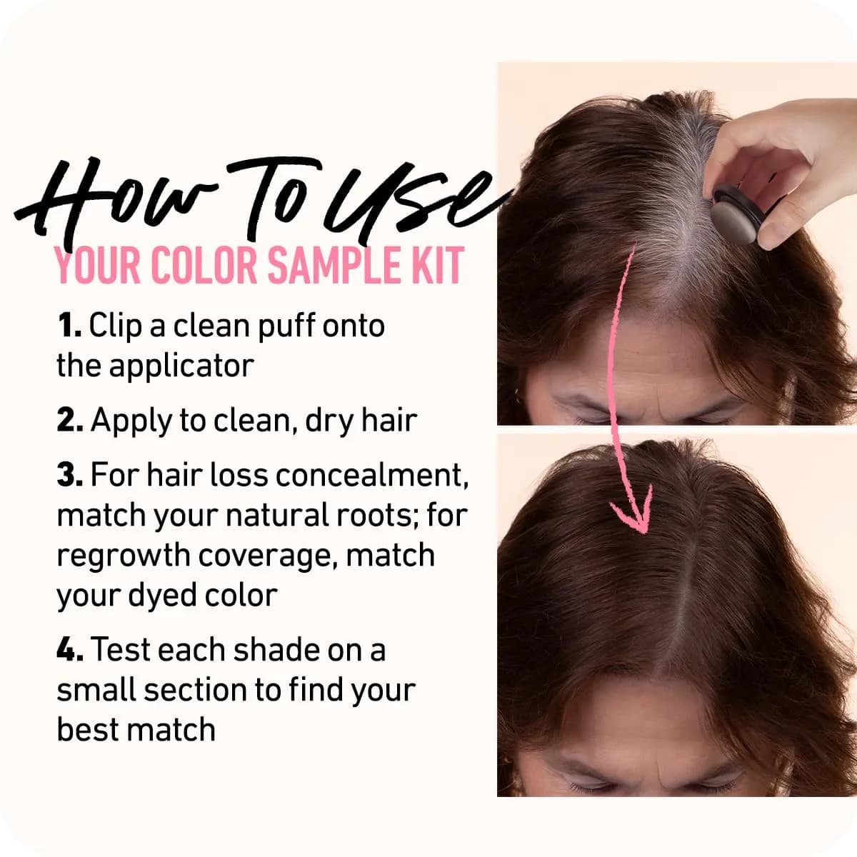 Boldify Hairline Powder Sample Kit, Darker Blondes 7.9g (0.28 Oz) | Instant Gray Coverage & Thinning Hair Concealer - view 5