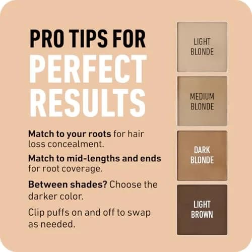 Boldify Hairline Powder Sample Kit, Darker Blondes 7.9g (0.28 Oz) | Instant Gray Coverage & Thinning Hair Concealer thumbnail 7