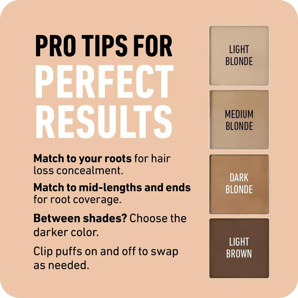 Boldify Hairline Powder Sample Kit, Darker Blondes 7.9g (0.28 Oz) | Instant Gray Coverage & Thinning Hair Concealer - view 7