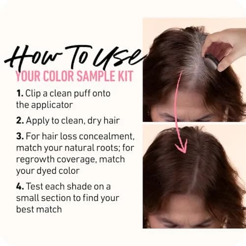 Boldify Hairline Powder Sample Kit, Dark Browns + Black | Instant Root Coverage & Thinning Hair Filler thumbnail 5