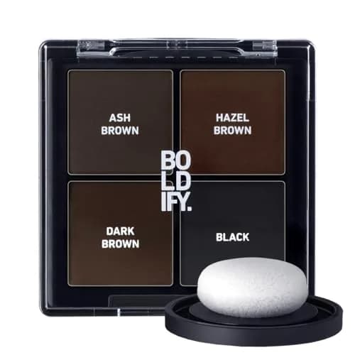 Boldify Hairline Powder Sample Kit, Darker Blondes 7.9g (0.28 Oz) | Instant Gray Coverage & Thinning Hair Concealer — Dark Browns + Black