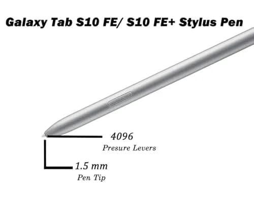 Peixiong Galaxy Tab S10 FE Stylus Pen for Samsung Galaxy Tab S10 FE+ S Pen, Silver | 4096 Pressure Sensitivity, Magnetic Design thumbnail 4