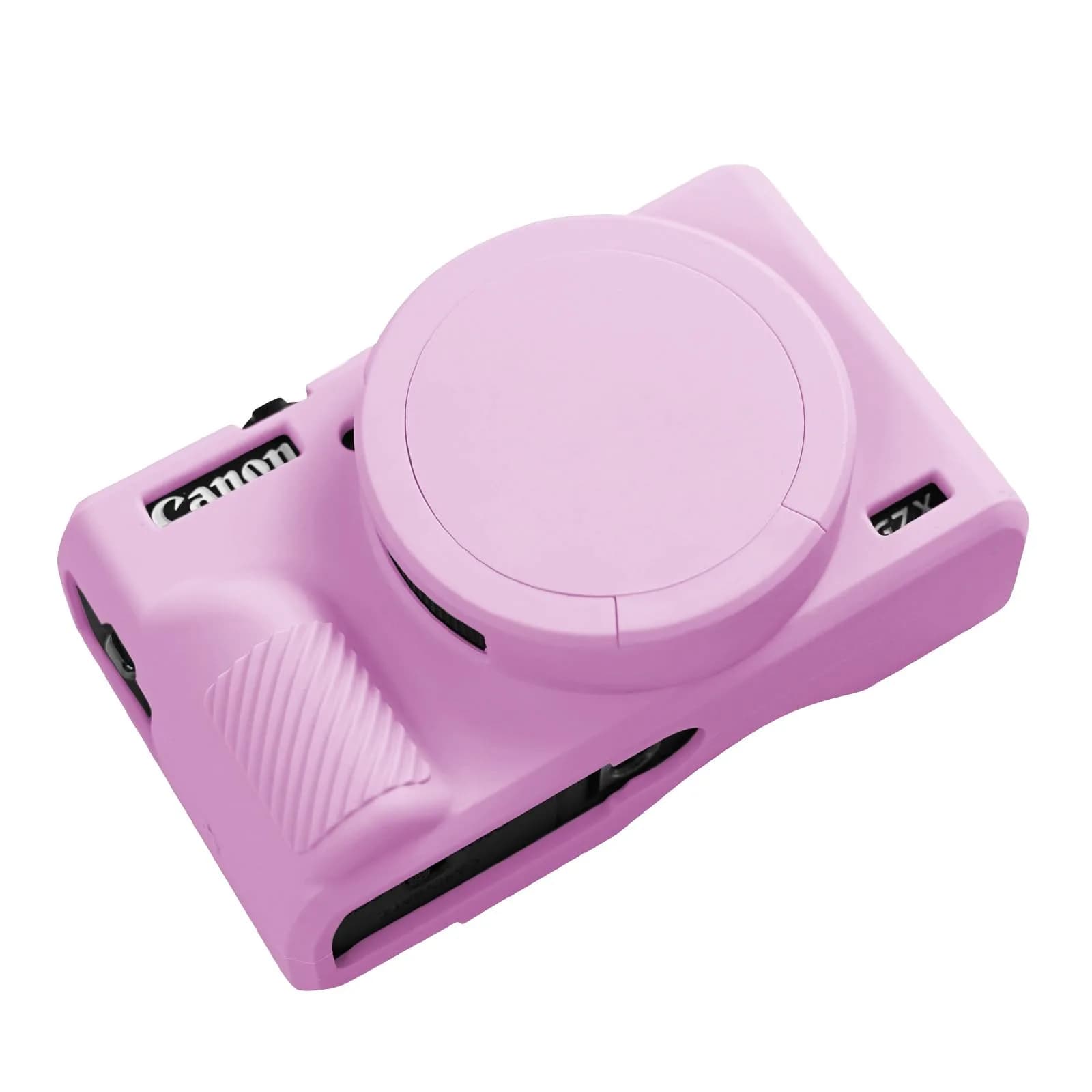 Easy Hood Silicone Camera Case for Canon G7X Mark III (Light Pink) | Protects from Dust & Scratches