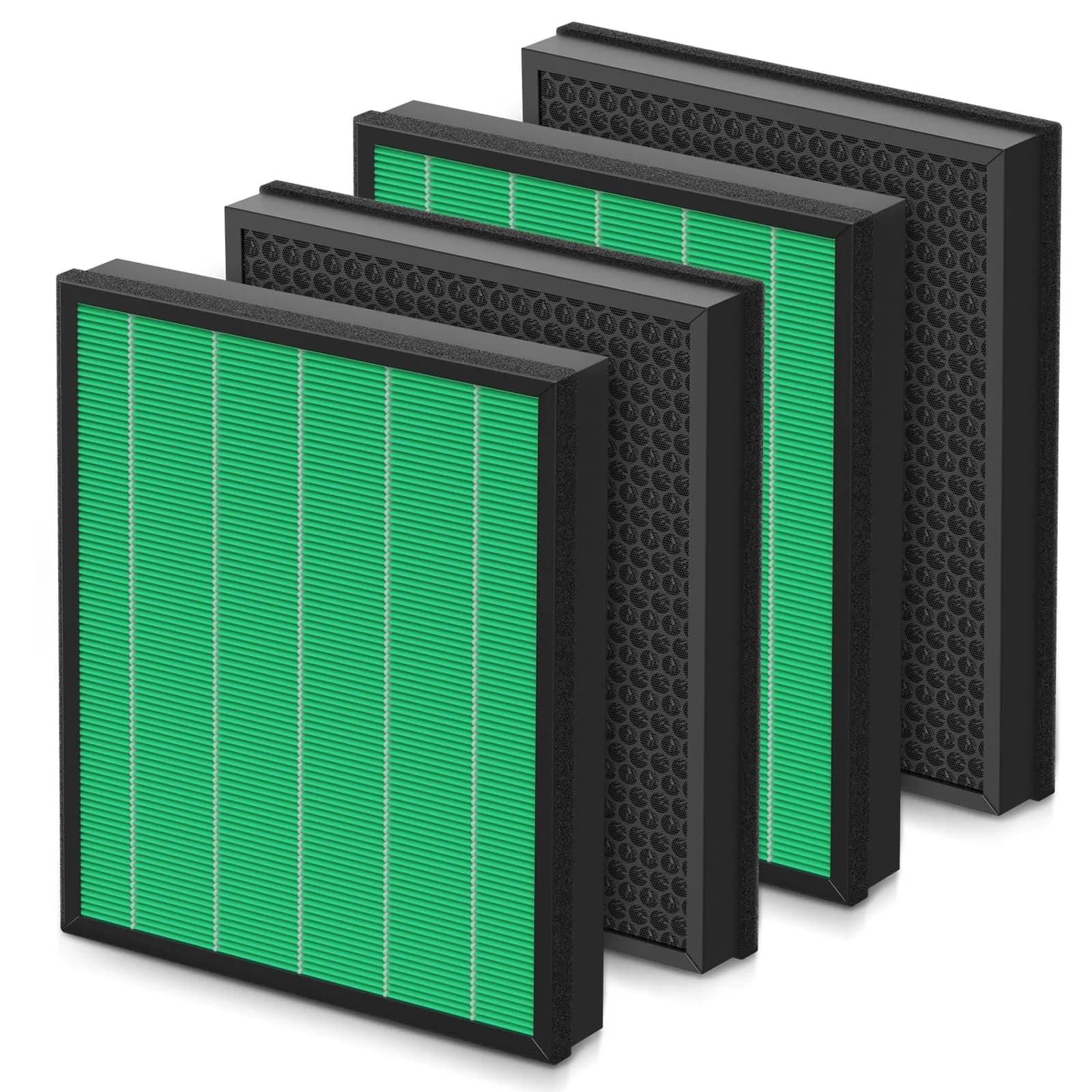 Cabiclean 2-in-1 HEPA + Activated Carbon Filter Set for Coway AIRMEGA Max2 300/300S Air Purifier | Captures 99.97% Particles & Odors - main product image