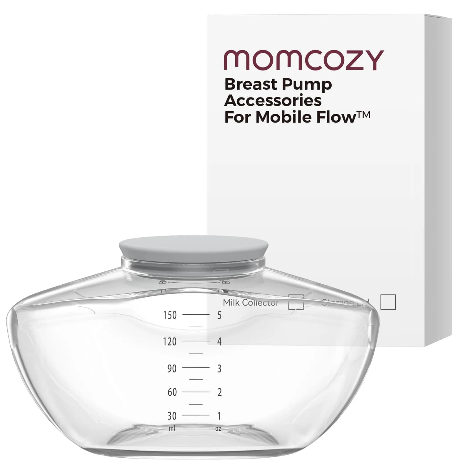 Momcozy M9 Original Breast Milk Storage Bottle 1 Pack | BPA-Free Food-Grade Silicone — Storage Bottle (Upgraded)