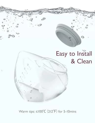 Momcozy M9 Original Breast Milk Storage Bottle 1 Pack | BPA-Free Food-Grade Silicone thumbnail 4